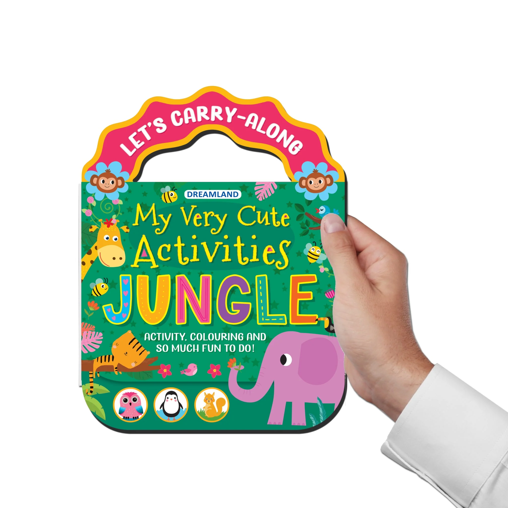 Jungle- Let's Carry-Along Activity, Colouring Book for Kids Age 3 -8 years (My Very Cute Activities Series) - Image 2