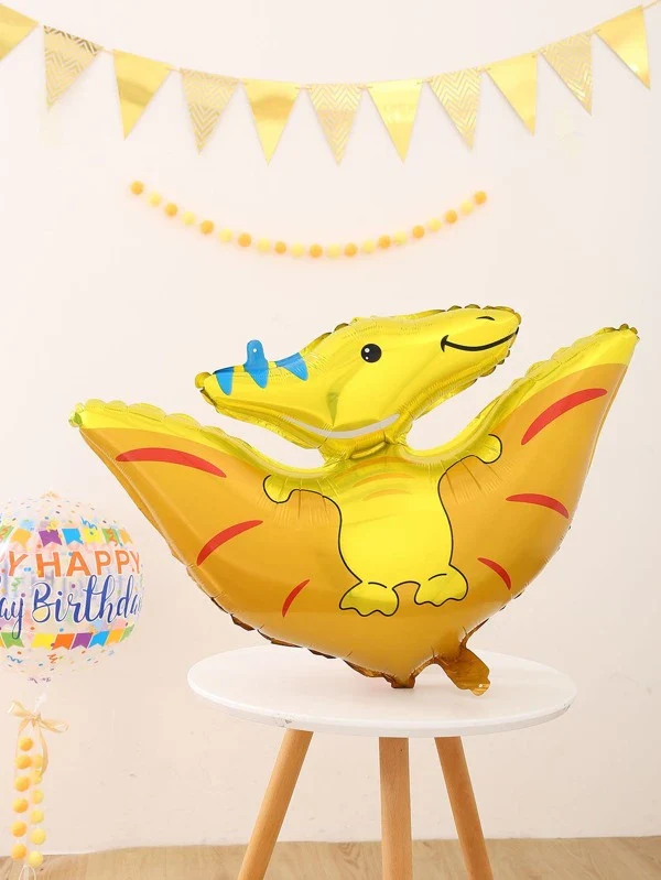 Jungle Safari With Flaying Dinosaurs Themed Foil Balloon Pack of 6pcs (Multicolor) - Image 4