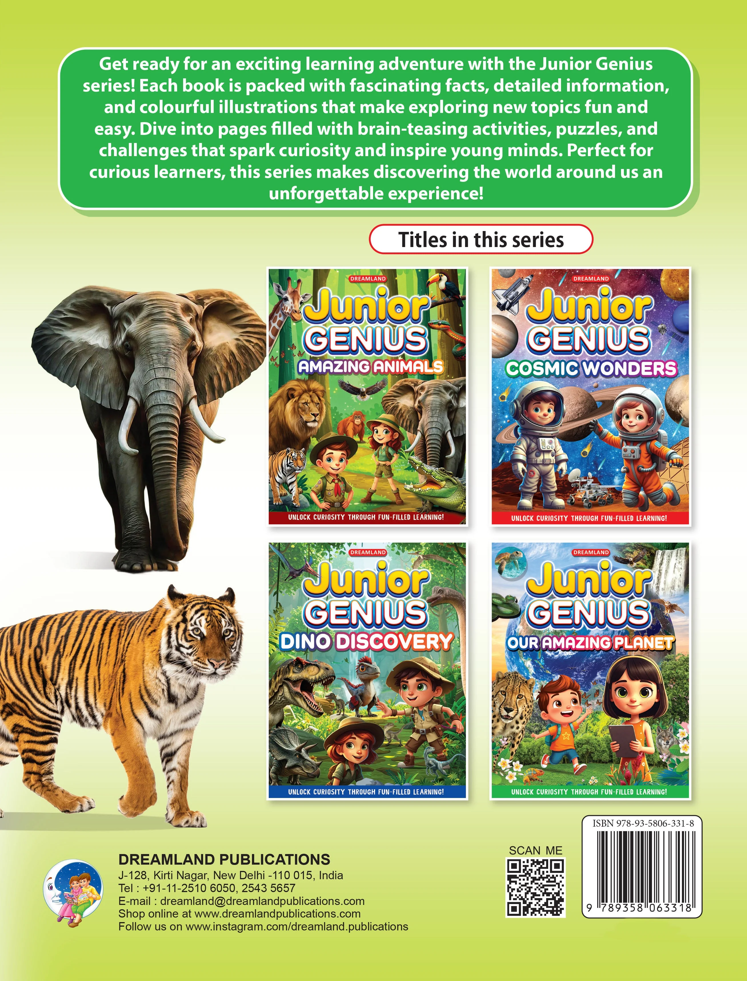 Junior Genius: Amazing Animals – A Fun-Filled Learning Book for Kids Age 7+ | Discover Incredible Creatures with Facts, Activities, and Puzzles - Image 2