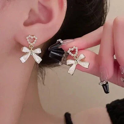 Just the Way You Are White Drop Earring - Image 3