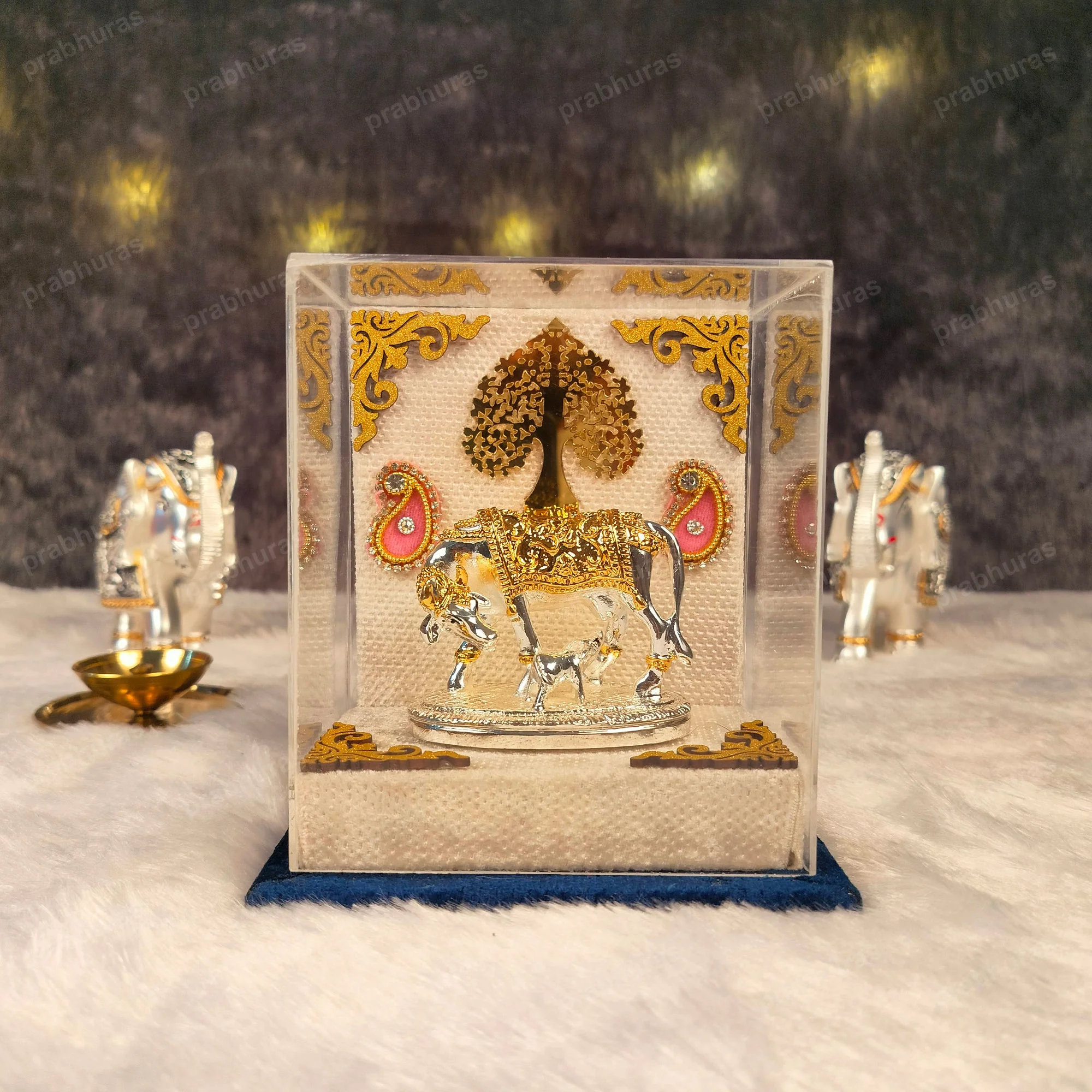 Kamdhenu Cow with Vastu Calf , Vastu Items for Home for Good Luck - Offers Wealth, Prosperity, Health, Peace - Image 11