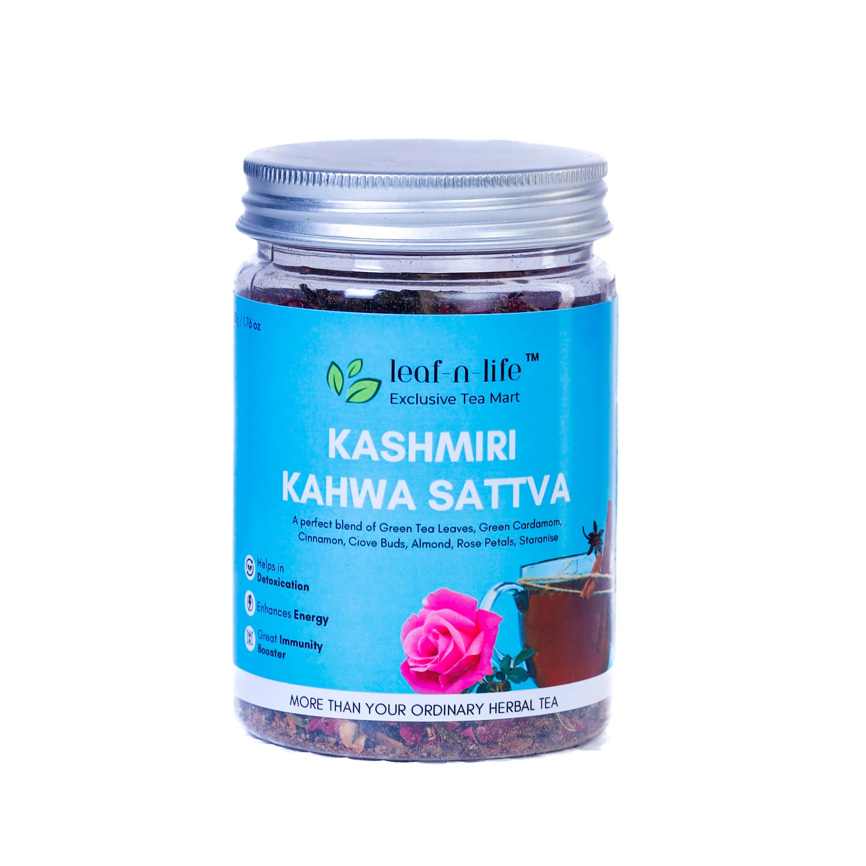Kashmiri Kahwa Sattva – Detox Green Tea for Immunity & Energy - Image 2