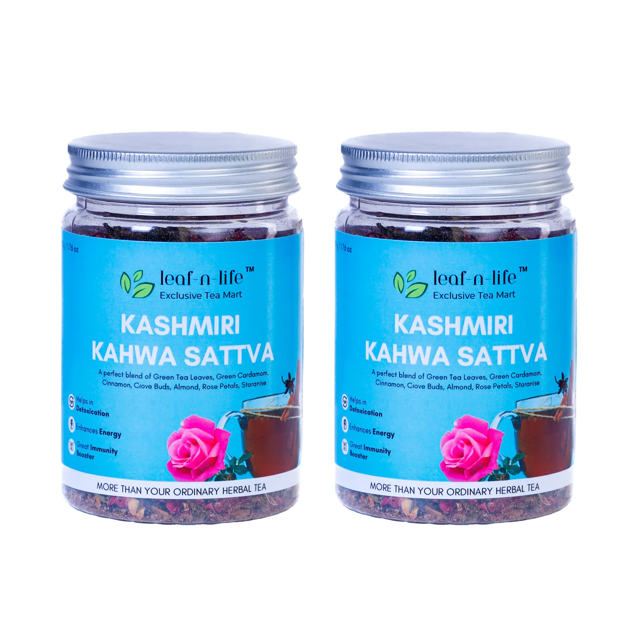 Kashmiri Kahwa Sattva – Detox Green Tea for Immunity & Energy - Image 3