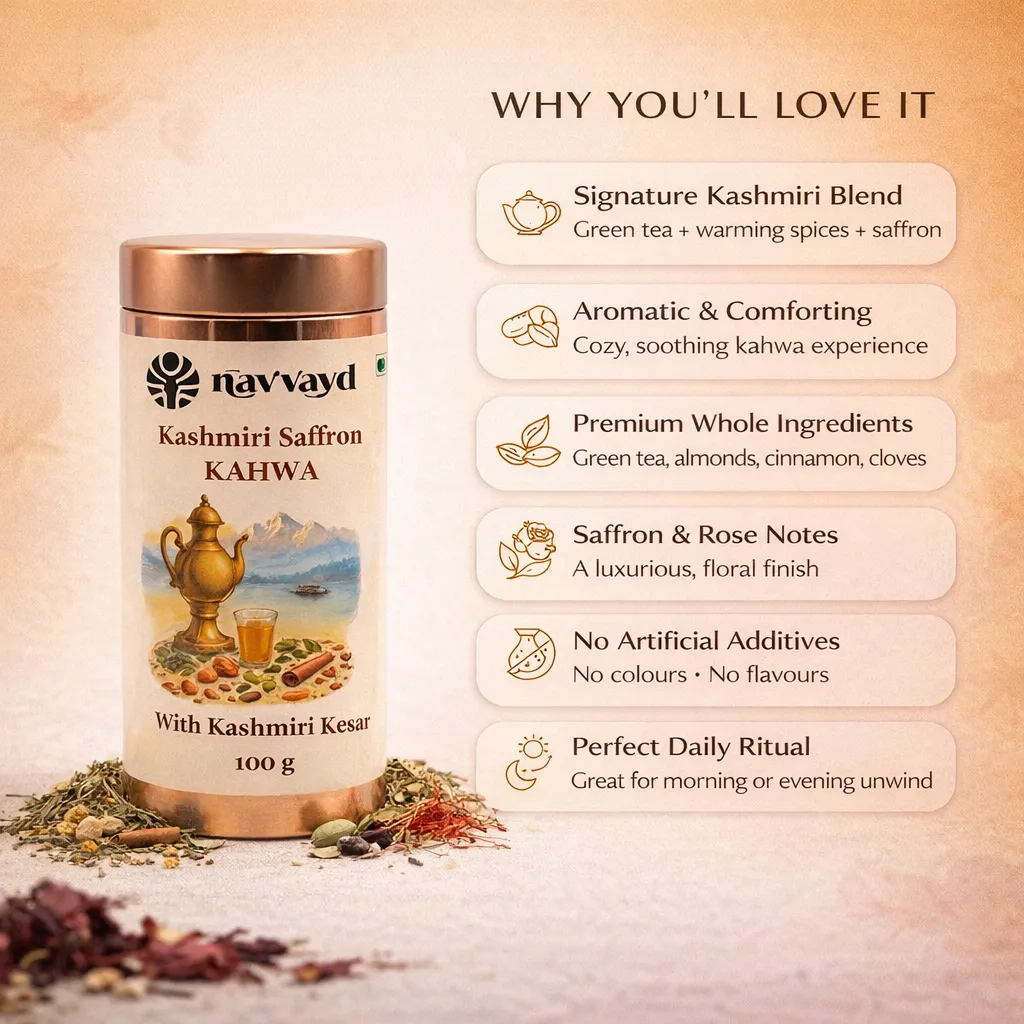 Kashmiri Saffron Kahwa In Tin - Image 3