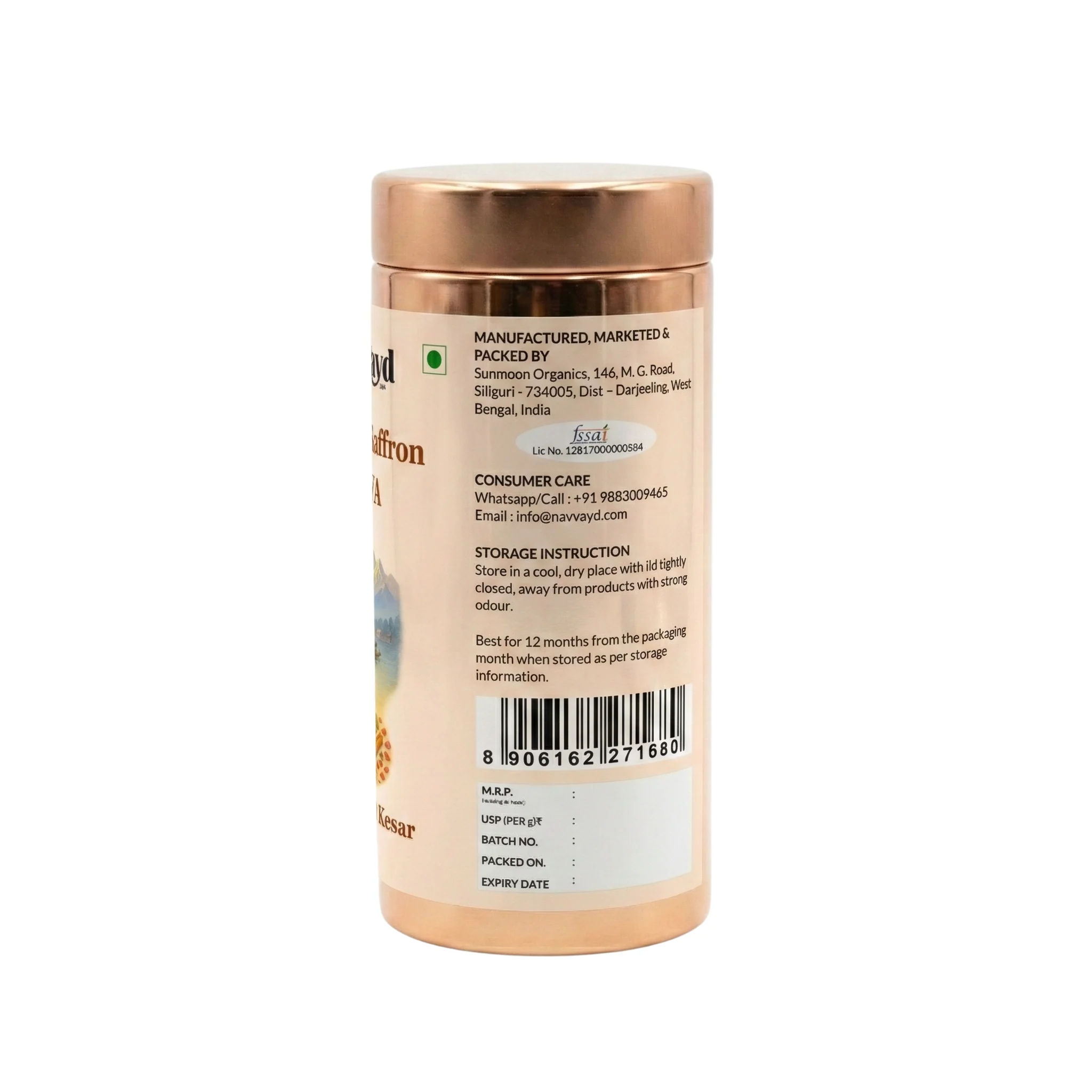 Kashmiri Saffron Kahwa In Tin - Image 6