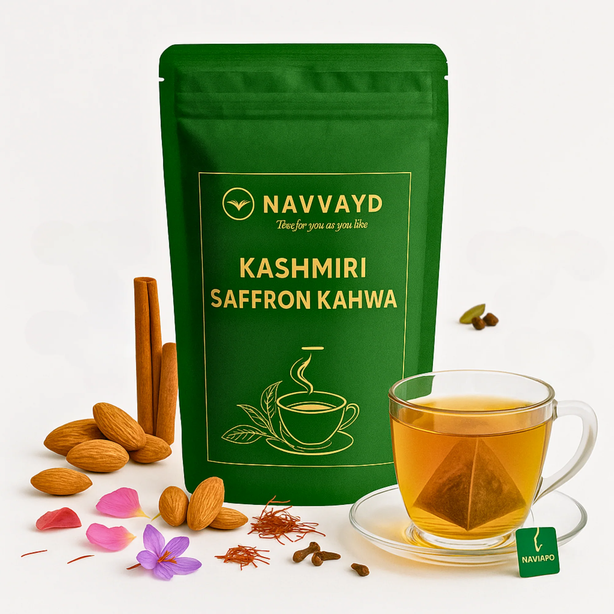 Kashmiri Saffron Kahwa - Teabags - Image 6