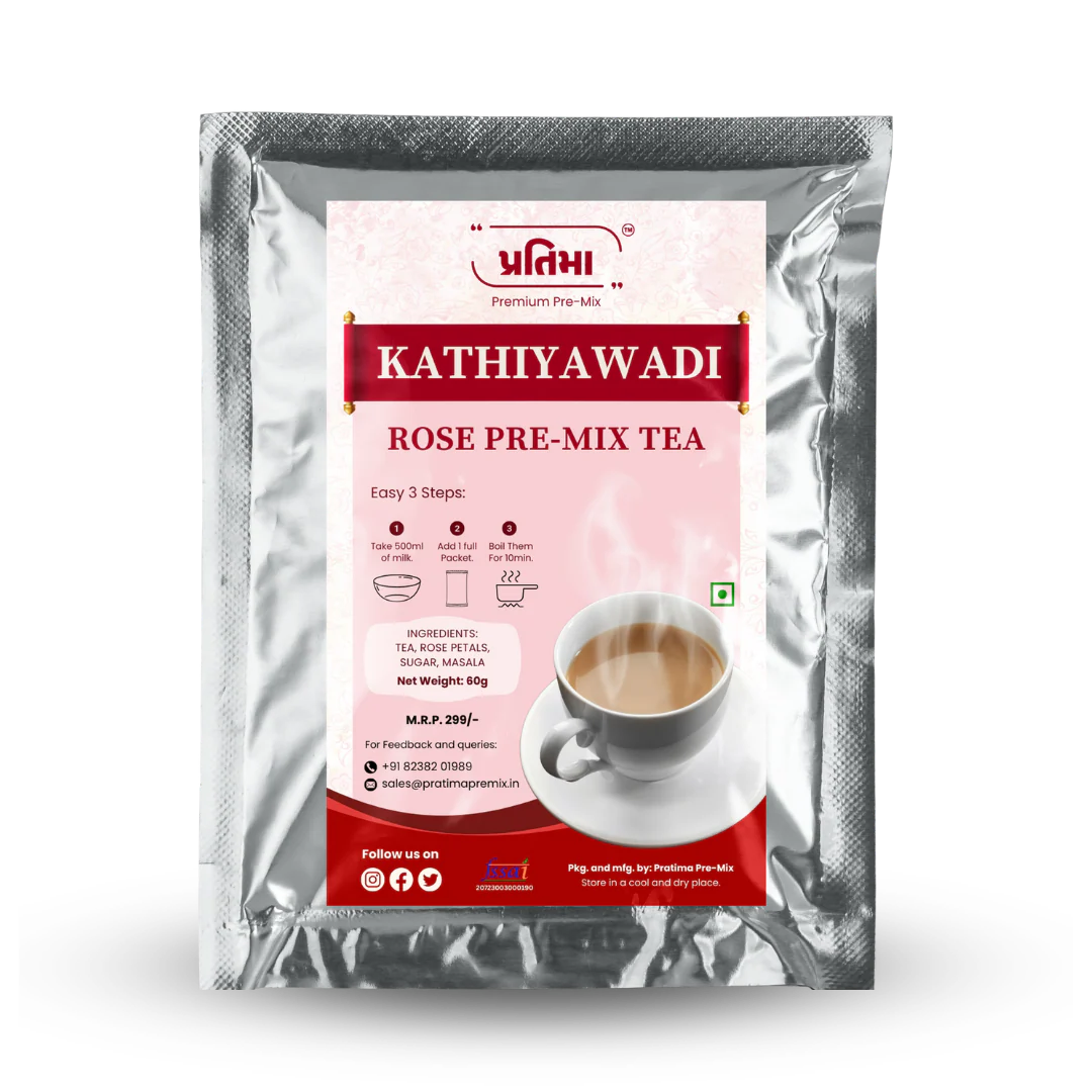 Kathiyawadi Rose Tea Pre-Mix – For 500ml Milk - Image 2