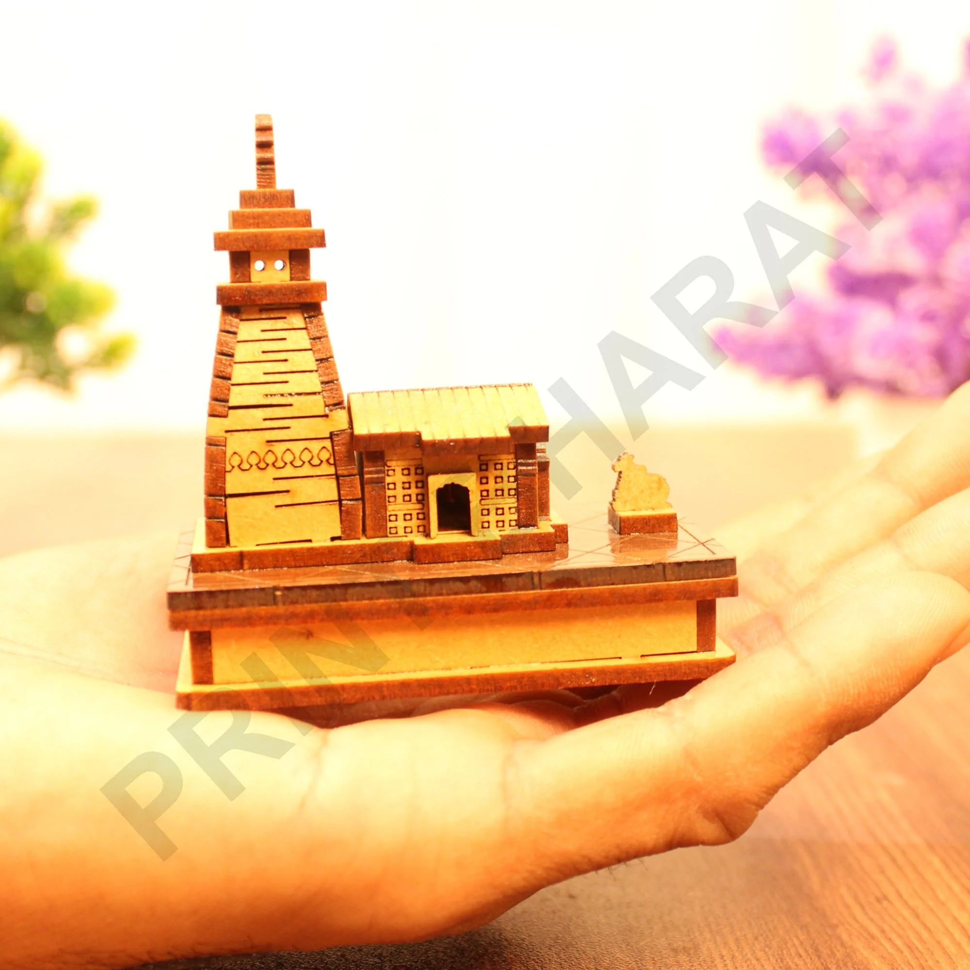 Kedarnath Wooden Temple,Shree Kedarnath Dham LENGTH: 11.5 CM,WIDHT: 8.5 CM,HEIGHT: 16 CM - Image 11