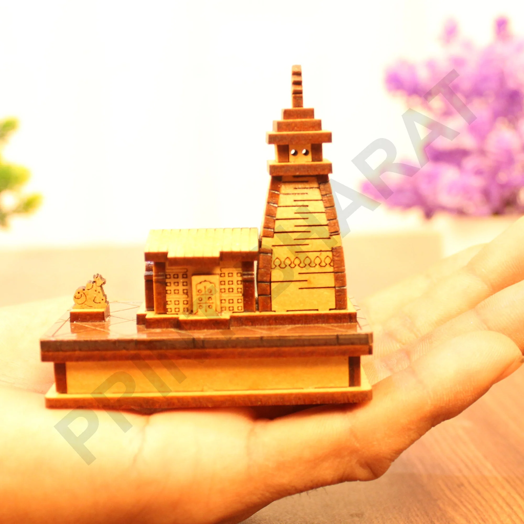 Kedarnath Wooden Temple,Shree Kedarnath Dham LENGTH: 11.5 CM,WIDHT: 8.5 CM,HEIGHT: 16 CM - Image 9