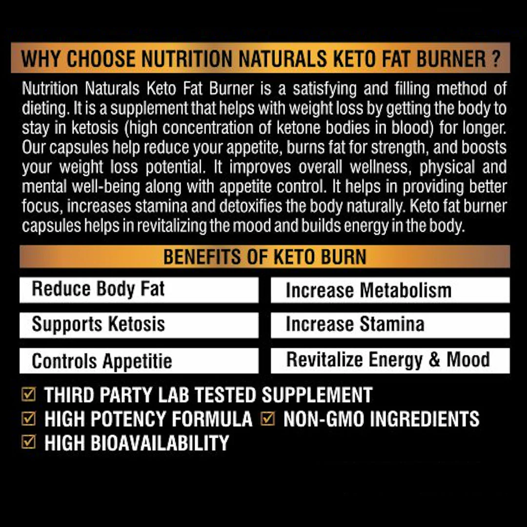 KETO BURN Fat Burner - Weight Loss with Green tea extract, Garcinia Cambogia & Green Coffee Extract | Weight Management Supplement for Men & Women - Image 2