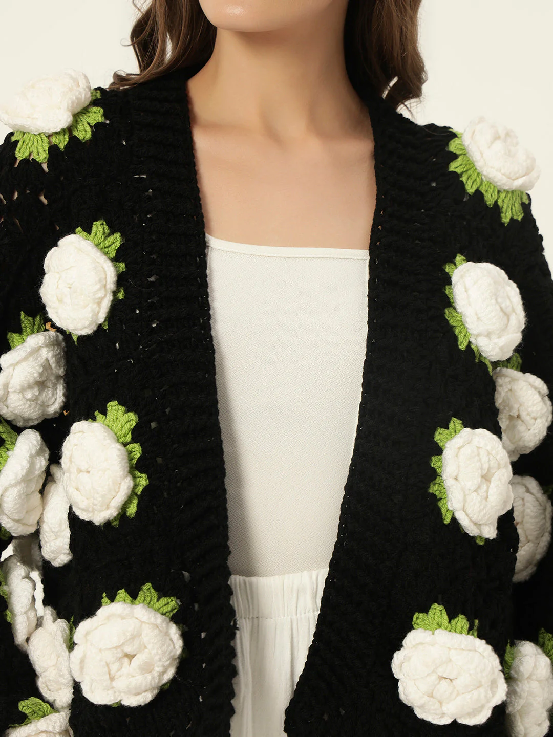 Kica White Rose Garden Cardigan - Image 5