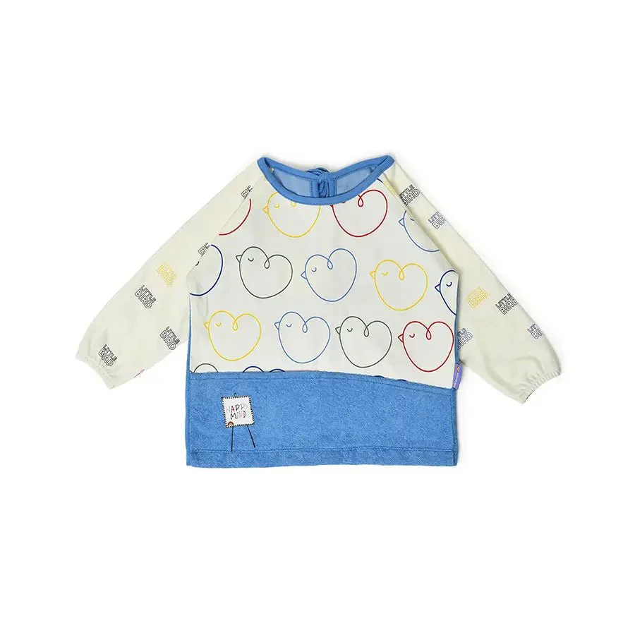 Kids Apron With Little Bird Print