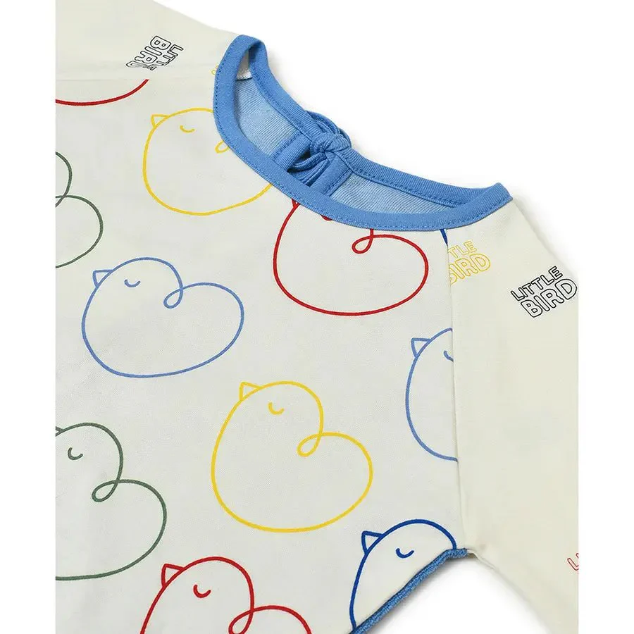 Kids Apron With Little Bird Print - Image 6