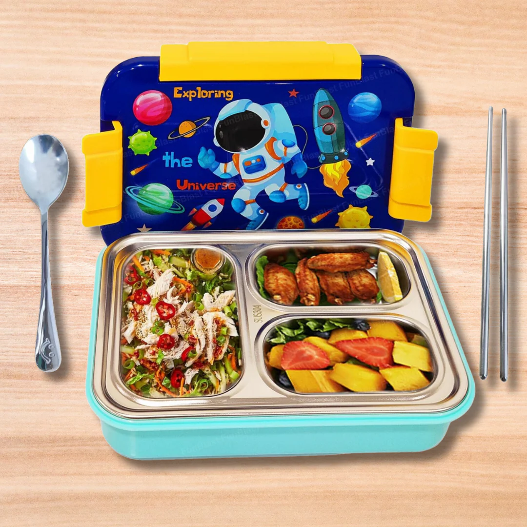 Kids Astronaut Printed Bento Lunch Box - Image 5