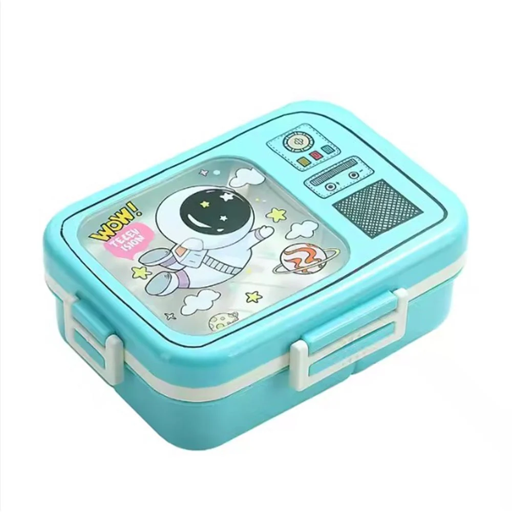 Kids Bento Lunch Box – Cute Leakproof Design with Spoon & Sauce Container | Panda, Astronaut, Unicorn - Image 9