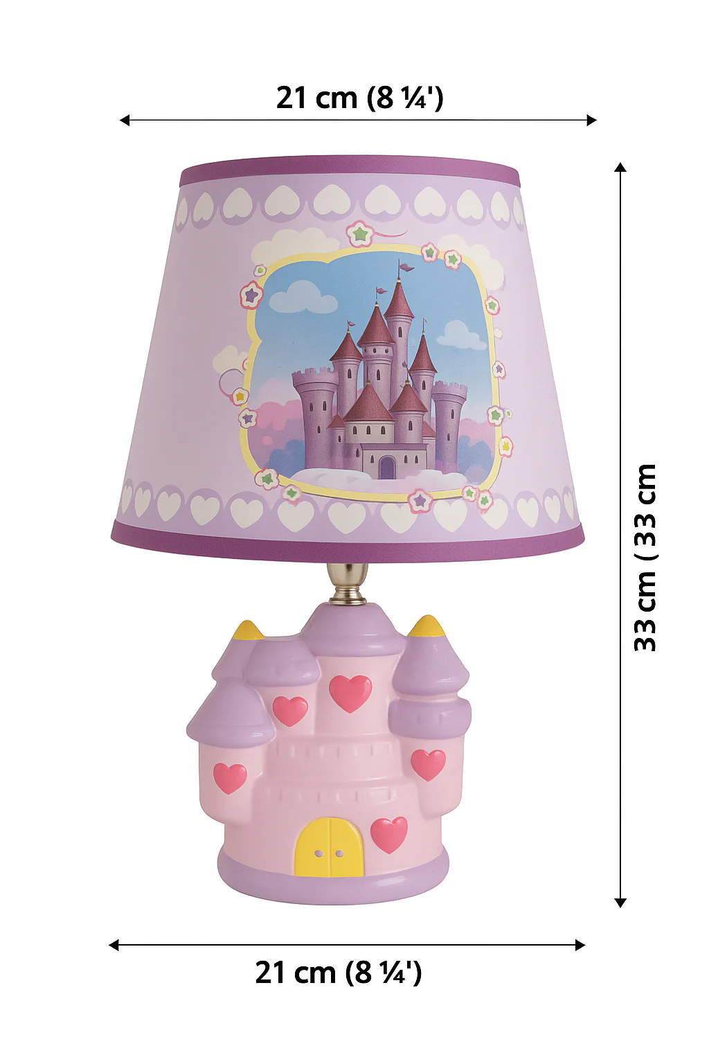 Kids Castle Table Lamp – Cute Night Lamp for Boys & Girls (Available in Pink & Blue) - Image 7