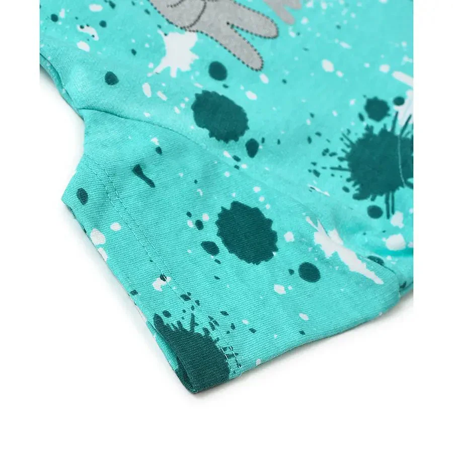 Kids Printed Hoodie & Shorts Set For Baby - Image 11