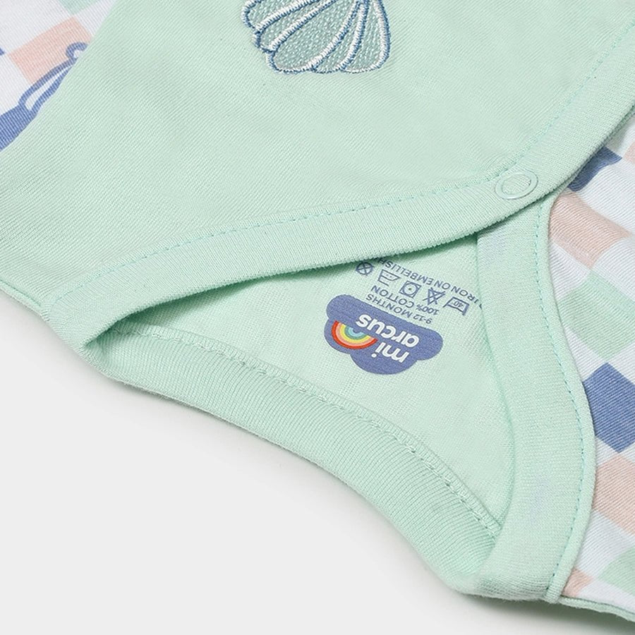 Kids Sea Animal Print Front Open Vest For Baby (Pack Of 3) - Image 12
