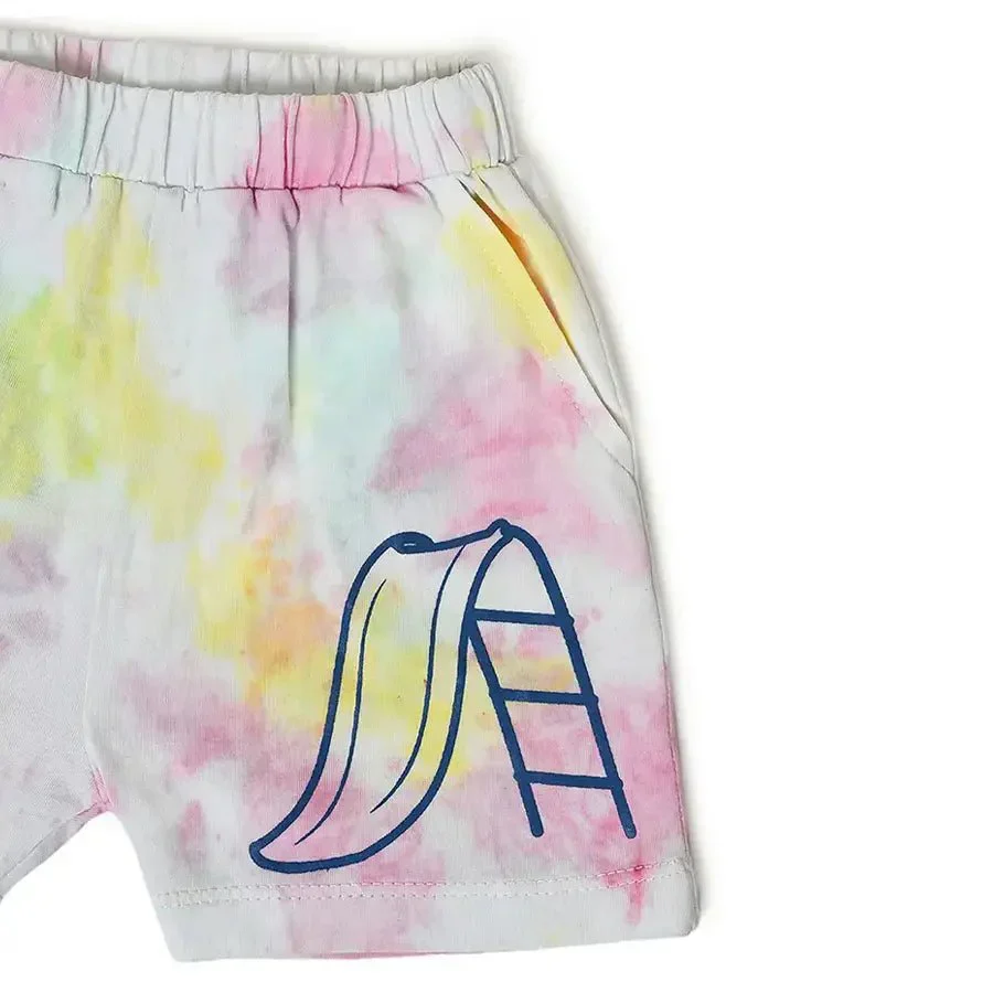 Kids Tie & Dyed Shorts For Baby - Pack Of 2 - Image 7