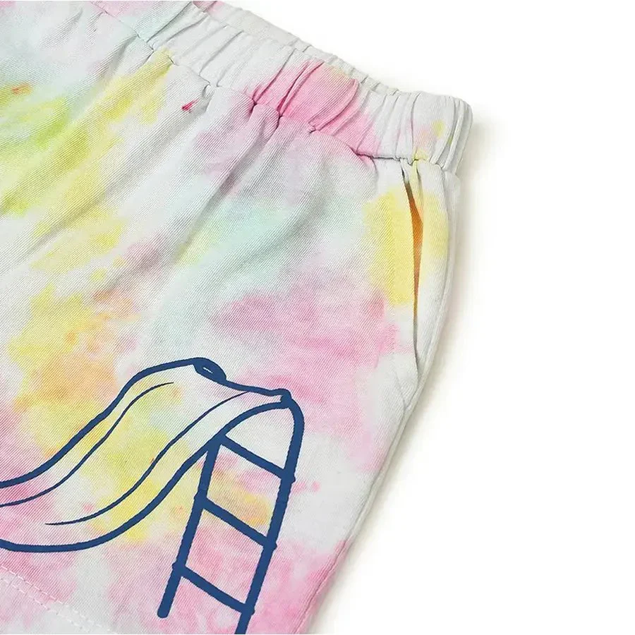 Kids Tie & Dyed Shorts For Baby - Pack Of 2 - Image 9