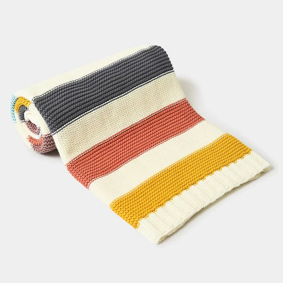 Kids Ultra Soft Purl Knitted Infant Blanket - Image 2