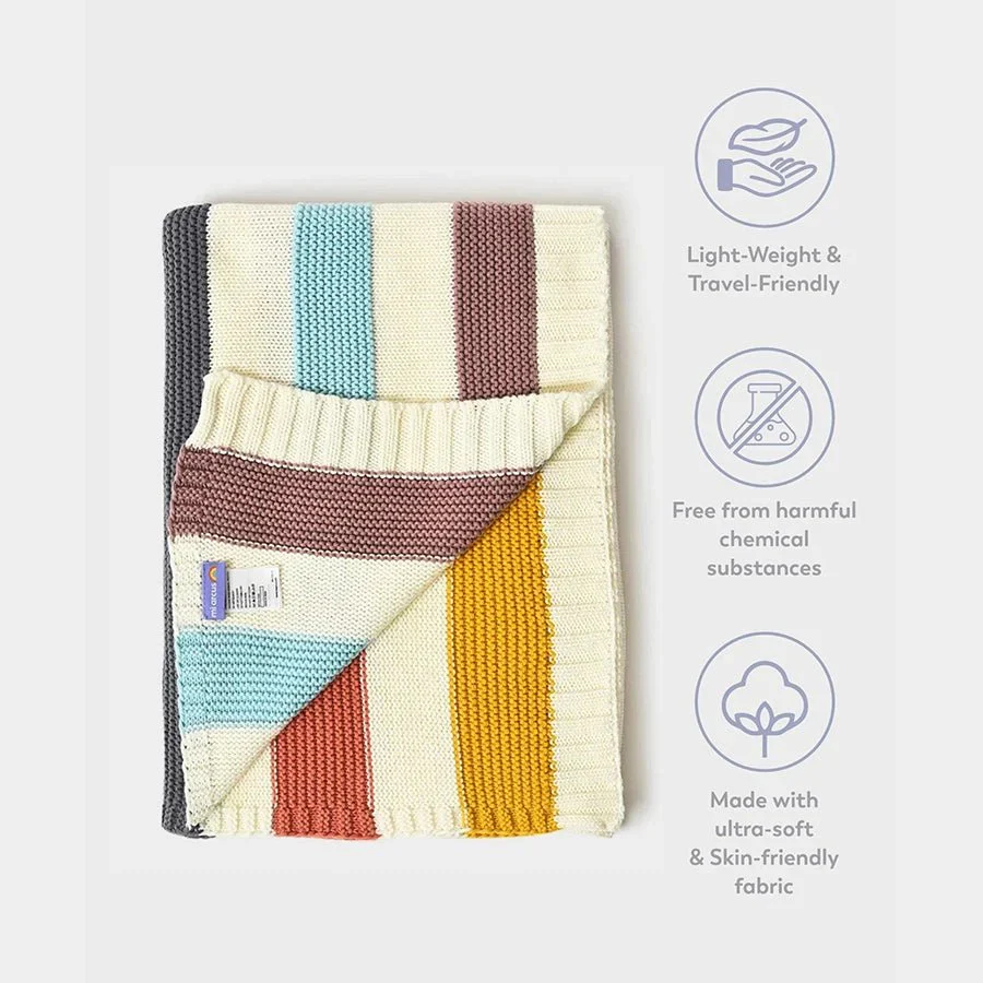 Kids Ultra Soft Purl Knitted Infant Blanket - Image 7