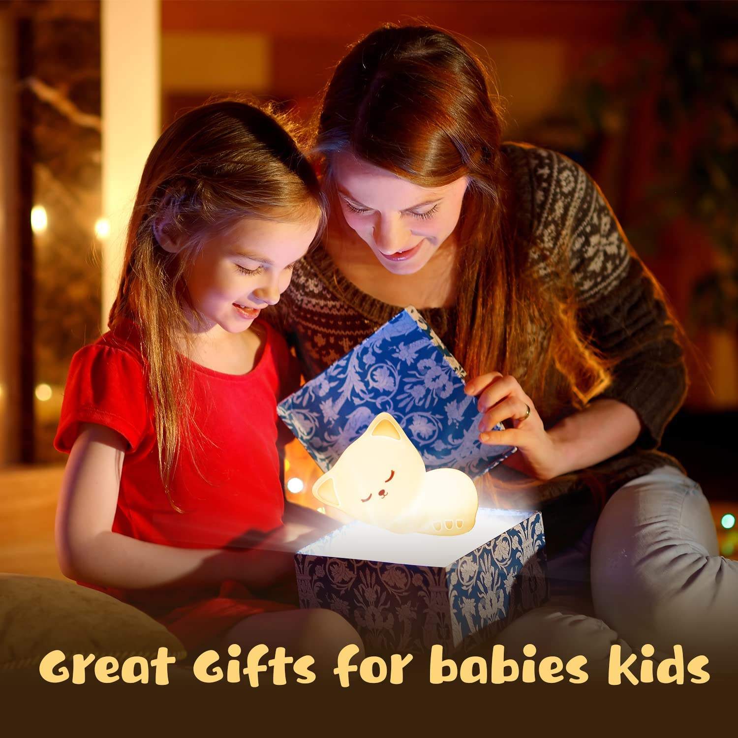 Kitty: Sleeping Cat Silicone Night Lamp with Rechargeable LED for Cozy Bedroom Ambience & Gifting - Image 6