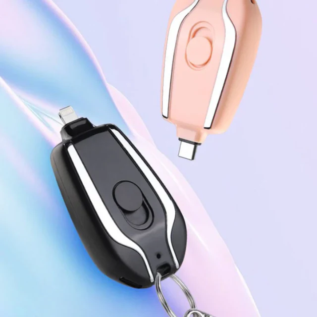 Klyp: 1500mAh Keychain Power Bank(1500mAh) Compact Emergency Charger with Built-In Connector for iPhone & Type-C Devices, Pocket-Friendly & Rechargeable - Image 7