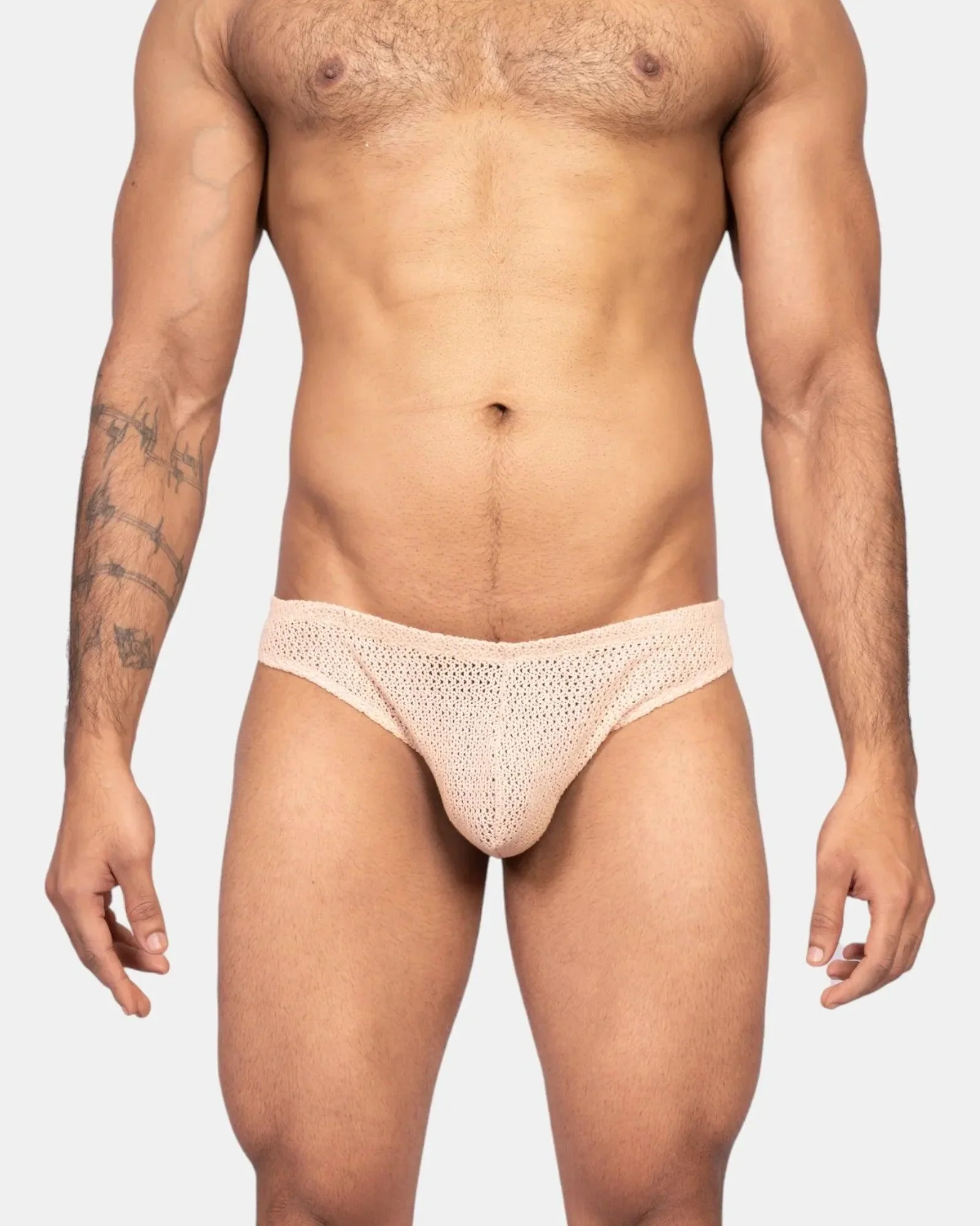 Knit Crochet Brief /Ivory Cream - Image 8