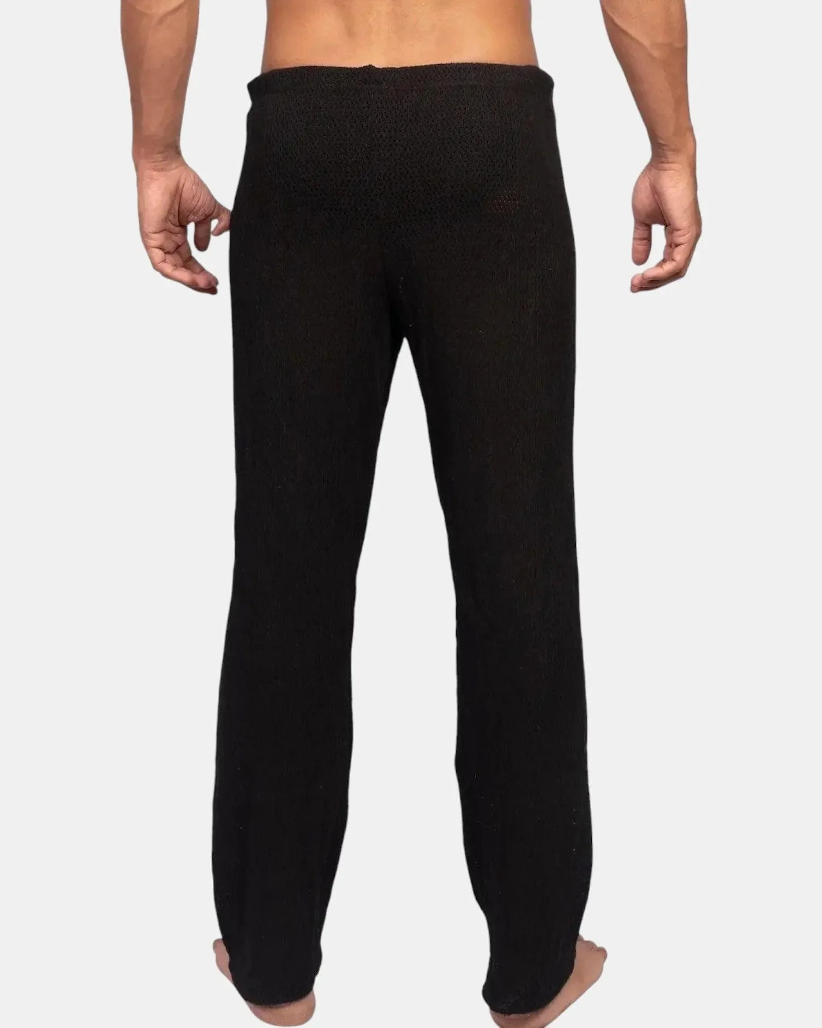 Knit Crochet Pants /Black - Image 3