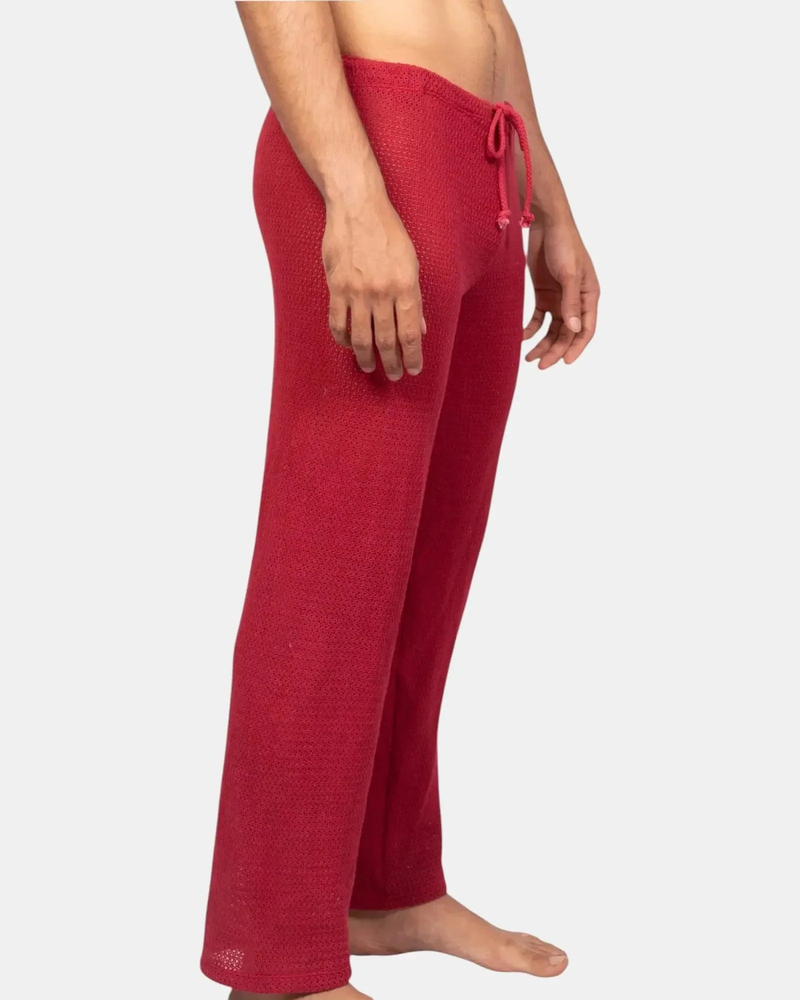 Knit Crochet Pants /Viva Magenta - Image 2