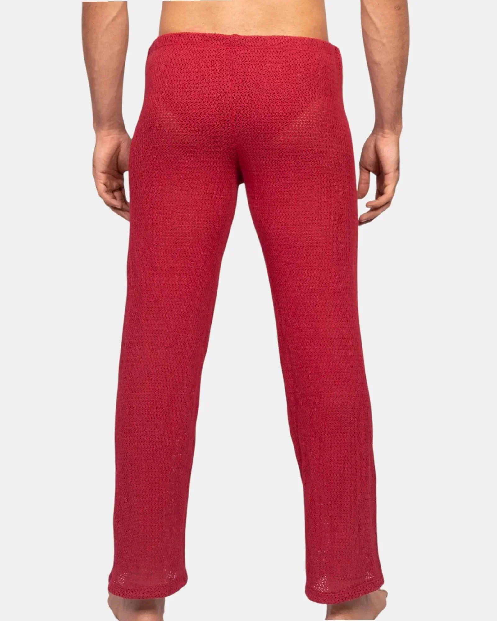 Knit Crochet Pants /Viva Magenta - Image 3