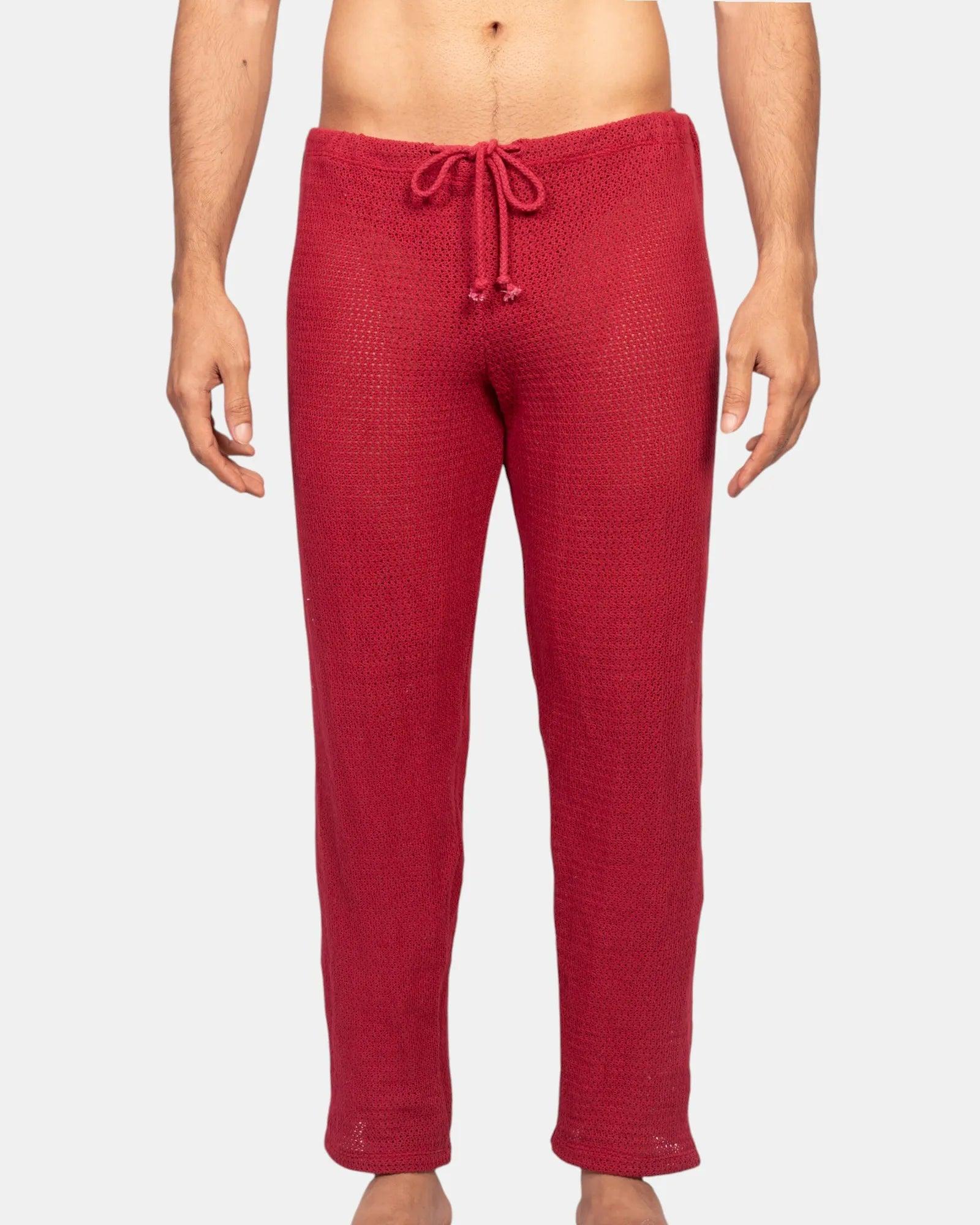 Knit Crochet Pants /Viva Magenta - Image 9