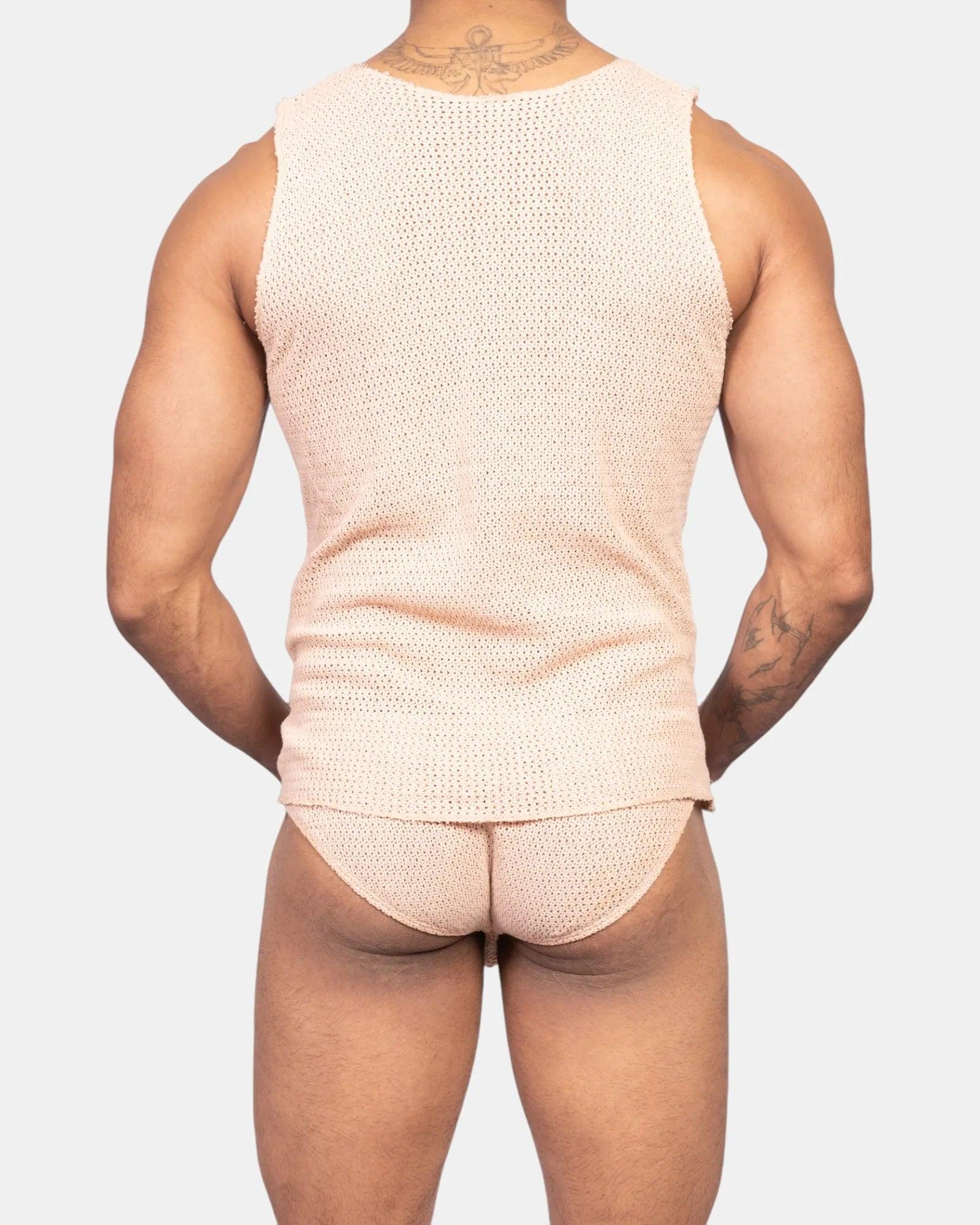 Knit Crochet Tank /Ivory Cream - Image 4