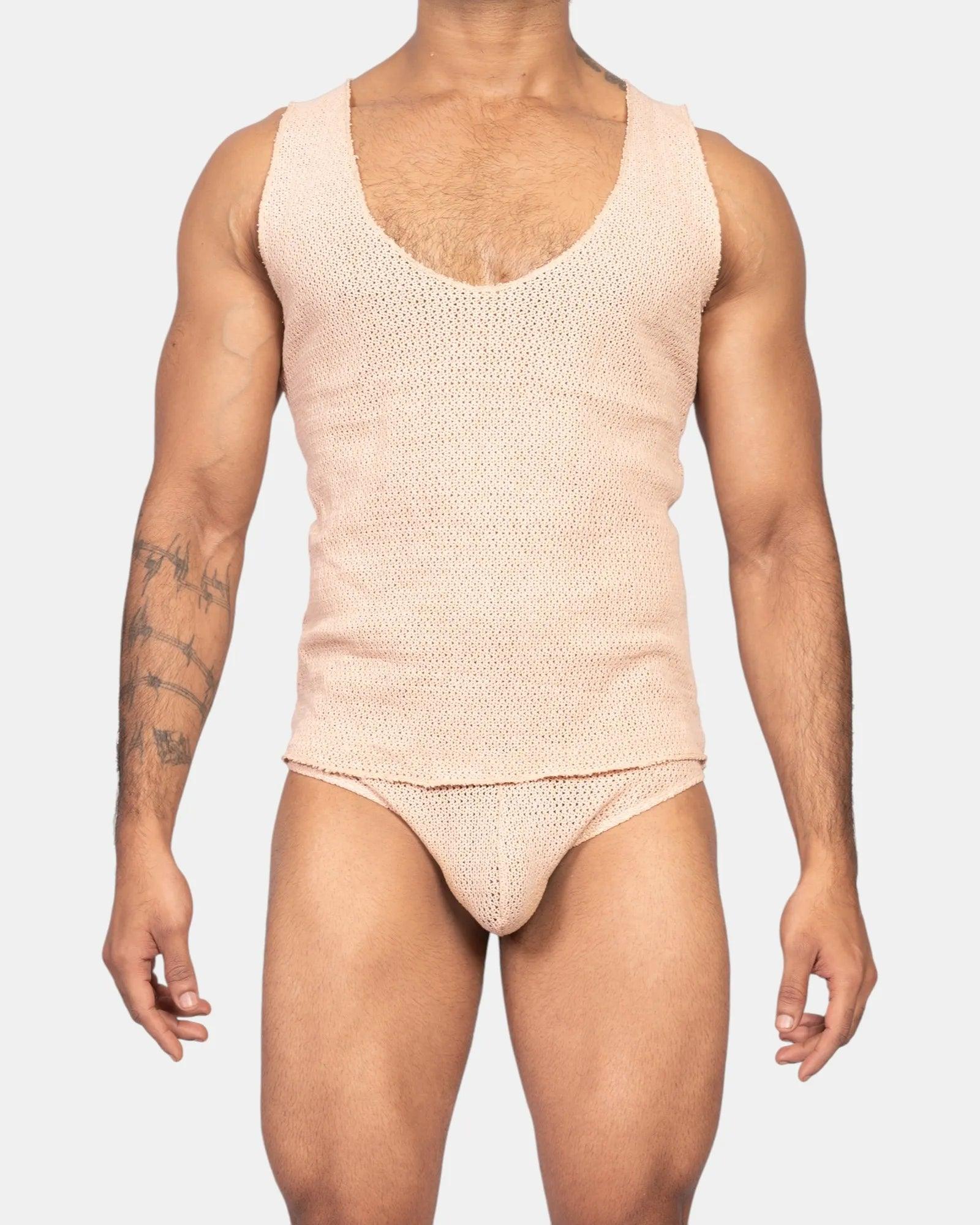 Knit Crochet Tank /Ivory Cream - Image 7
