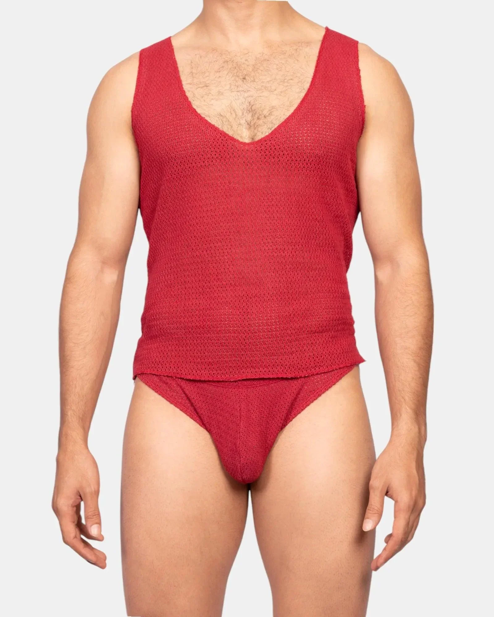 Knit Crochet Tank /Viva Magenta - Image 15