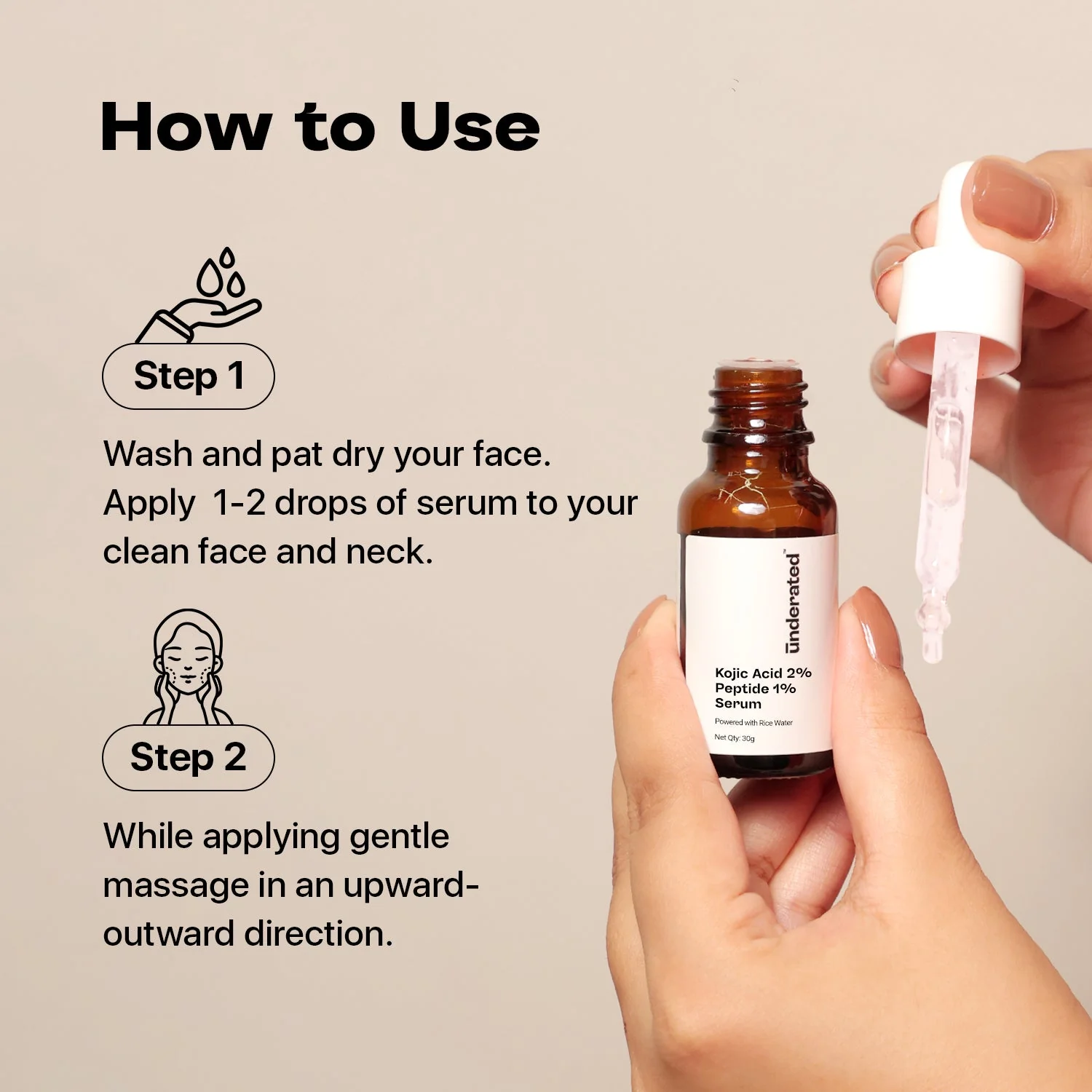 Kojic Acid 2% + Peptide 1% Serum - 30g | Treats Hyperpigmentation & Acne Scars - Image 6