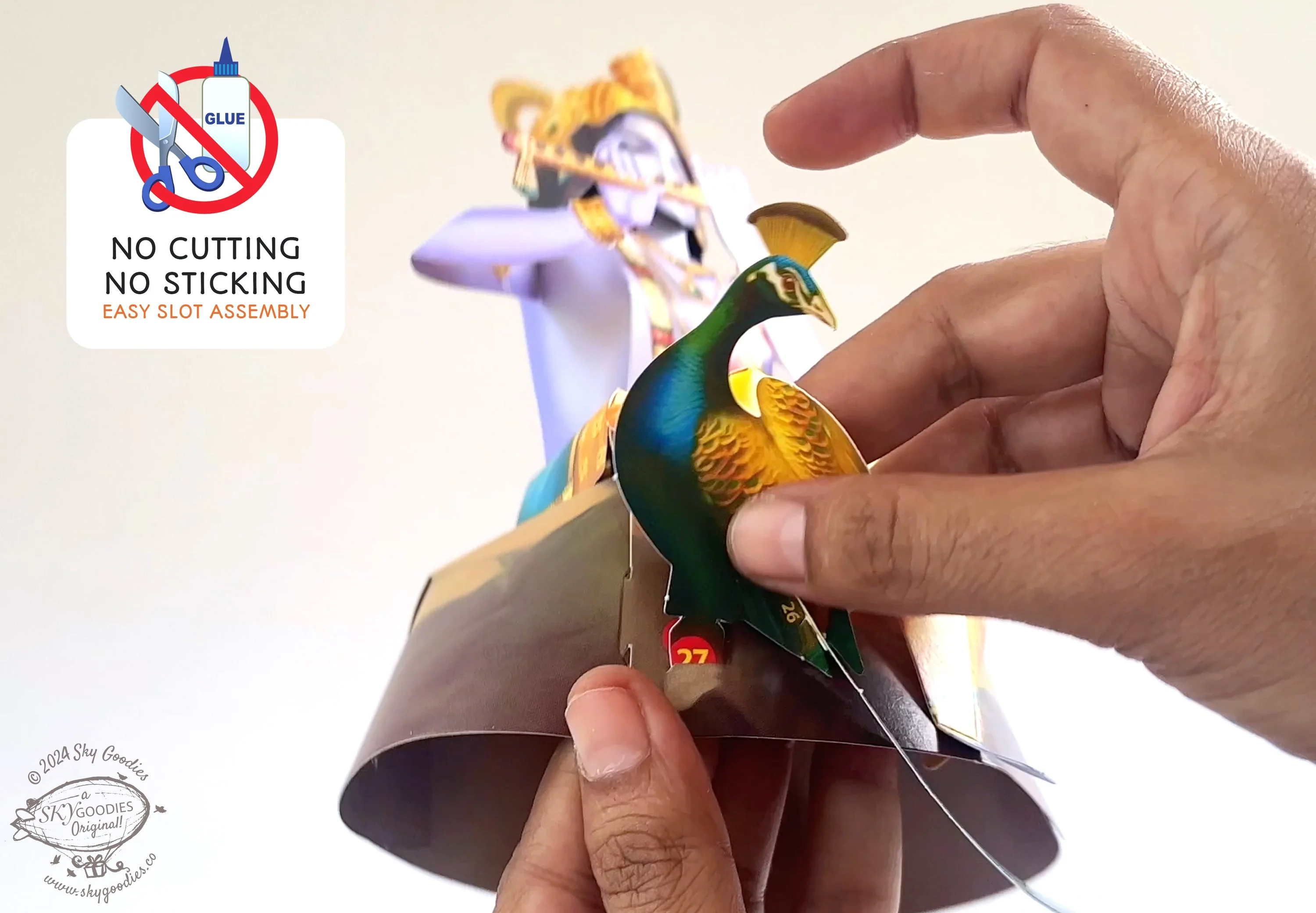 Krishna Janmashtami Combo Saver 2 - DIY Krishna + Mandir + 2 Banana Trees - Image 9