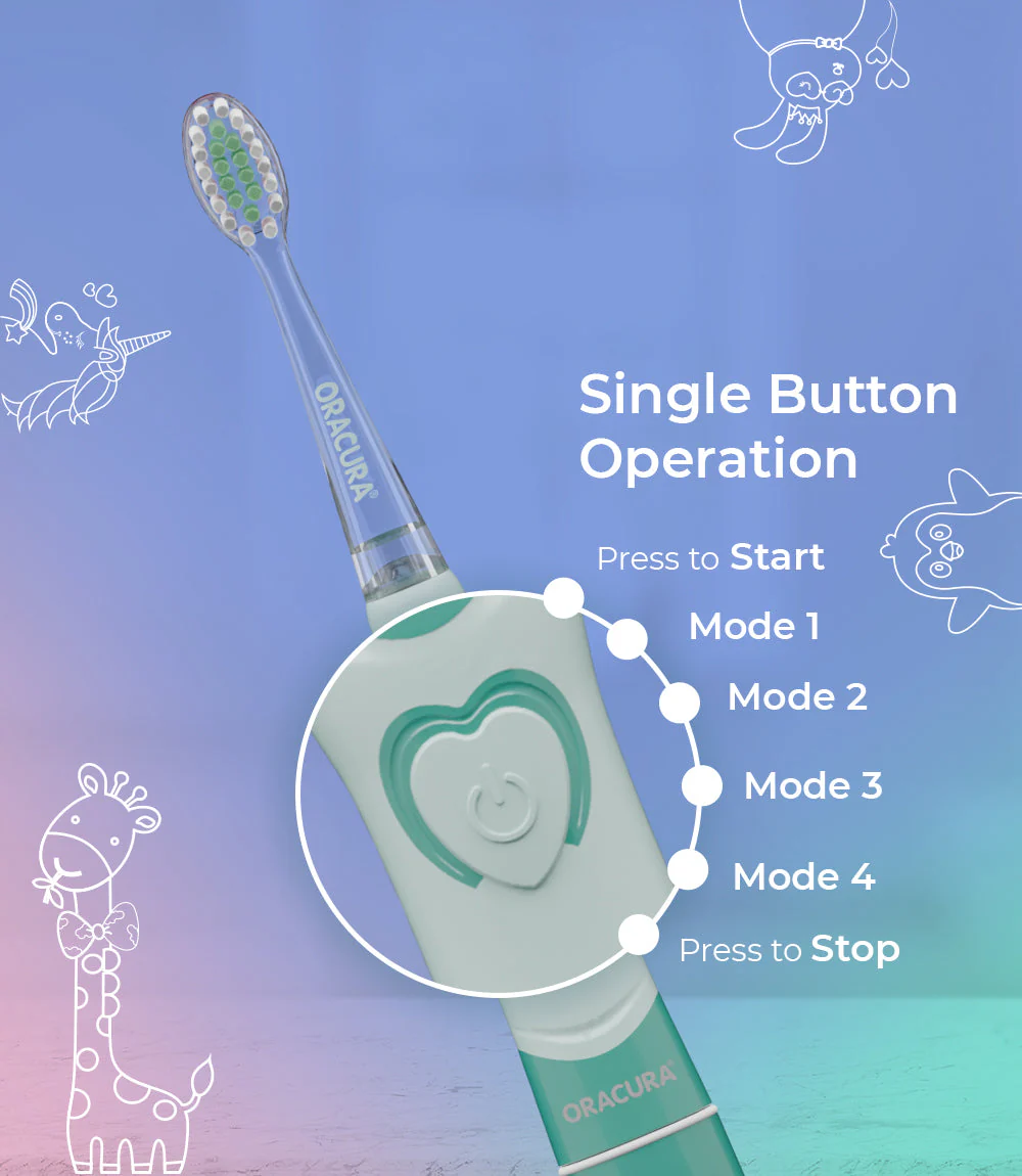 KSB100 Kids Sonic Battery Operated Electric Toothbrush - Image 4