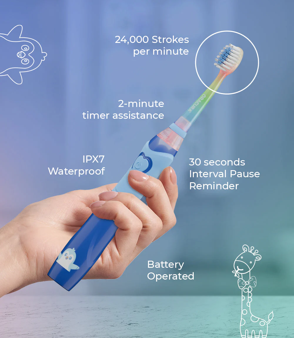 KSB100 Kids Sonic Battery Operated Electric Toothbrush - Image 7