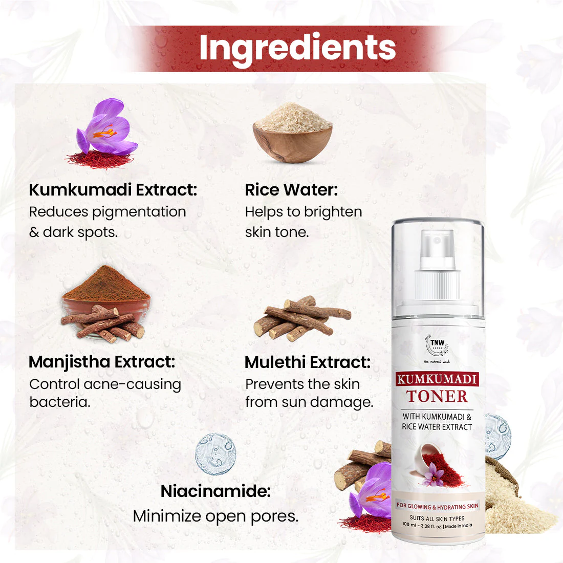 Kumkumadi Toner For Glowing Skin - Image 2