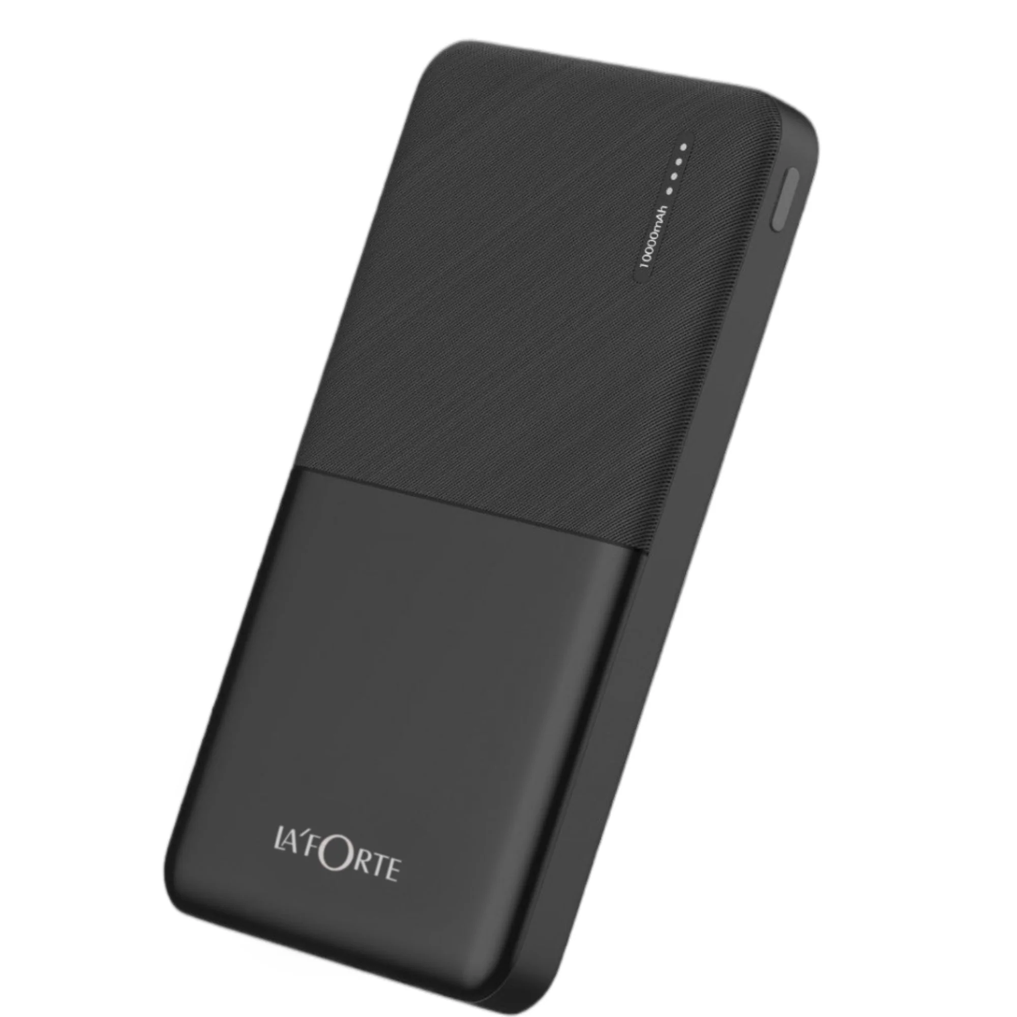 LA' FORTE 10000mAh 12W Lithium-Polymer Power Bank | Dual Input, Dual Output | Black, Type-C Cable Included - Image 3