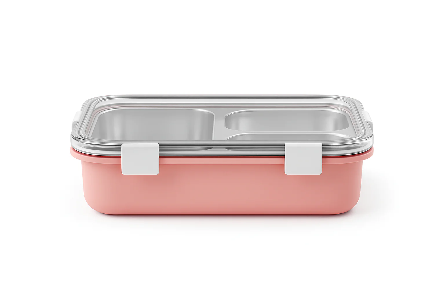 LA’ FORTE 304 Steel Bento Box (900 ml) | 3 Sections | Leak-Proof | Hygienic, Rust-Free | Microwave-Friendly Tiffin for Kids & Adults - Image 7