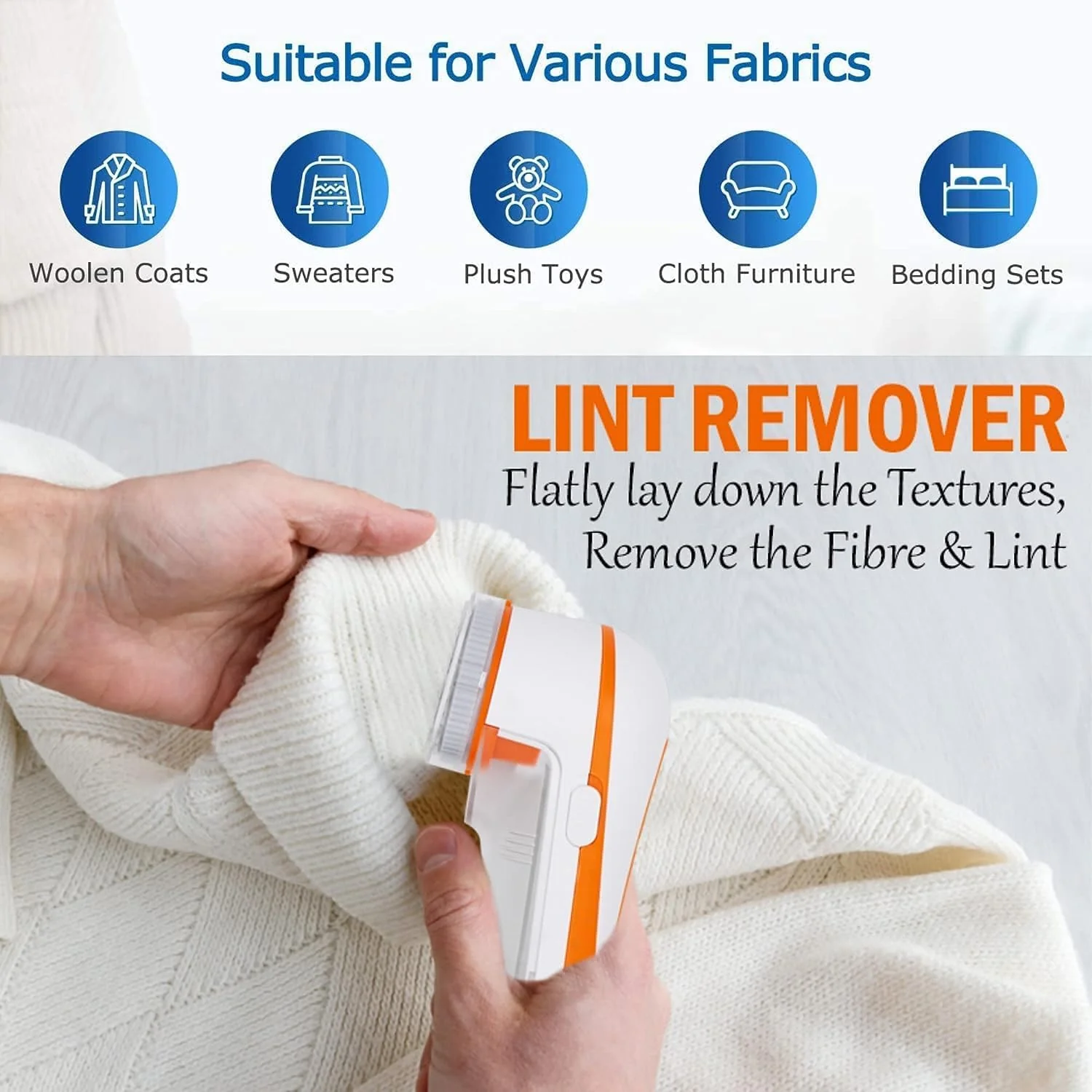 LA' FORTE Fabric Shaver & Lint Remover – Revive Your Clothes and Fabrics Instantly - Image 4