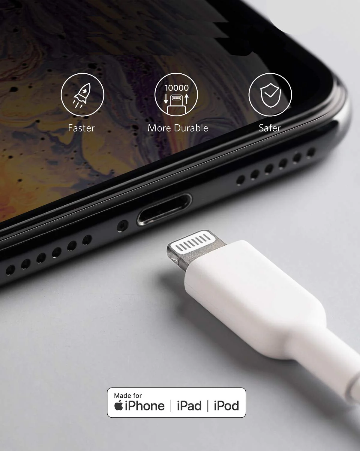 LA' FORTE Fast Apple iPhone, iPad, charging and Lightning Cable - Image 5