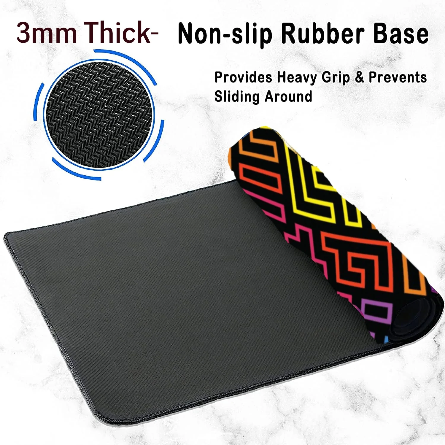 LA' FORTE Gaming Large Mouse Pad (3mm Thickness) (11 inches X 23 inches) - Image 5