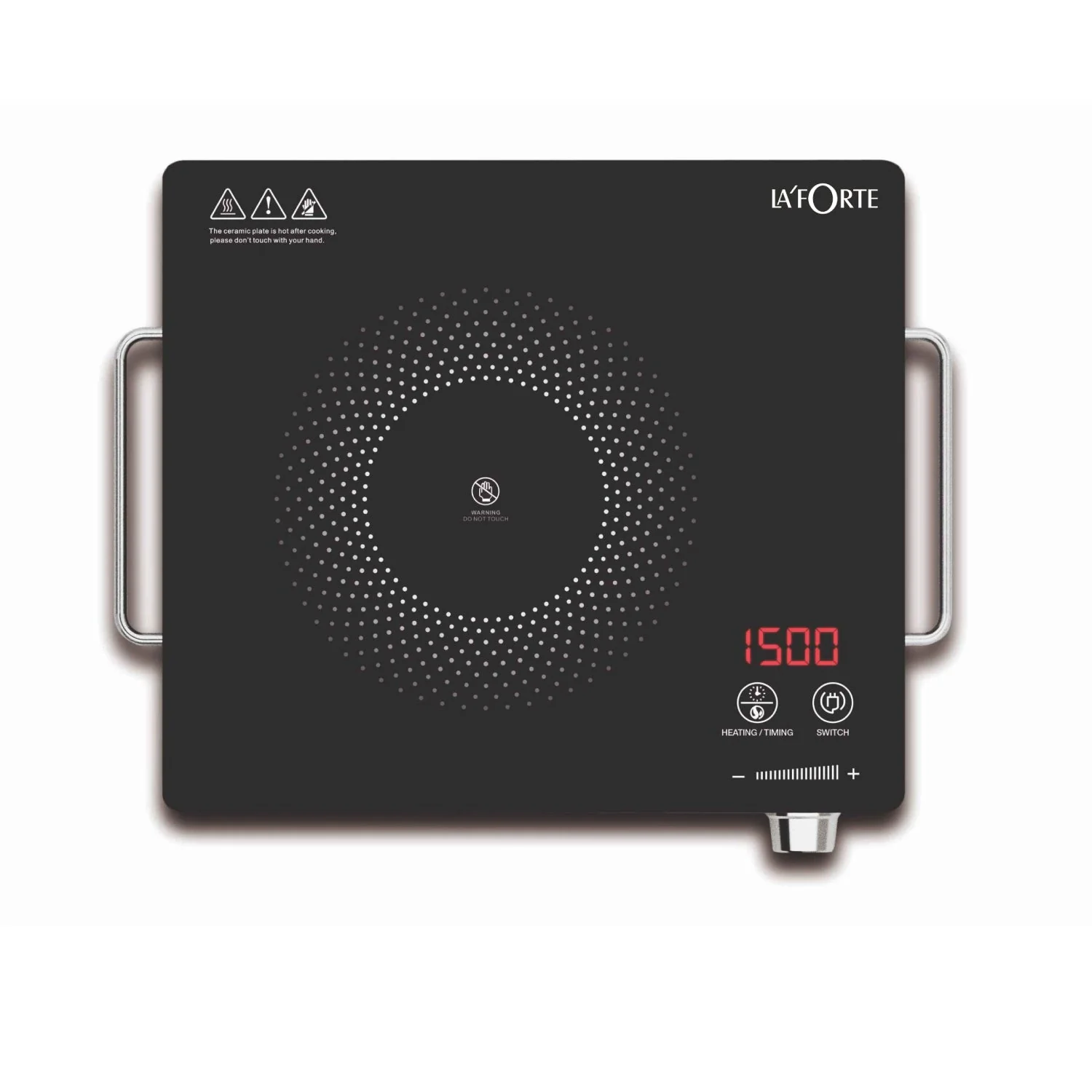 LA’ FORTE Infrared Electric Cooktop 2200W – The Only Cooktop That Can Make Roti, BBQ Tikka & Tea | Better Than Induction, Cleaner Than Gas | - Image 2
