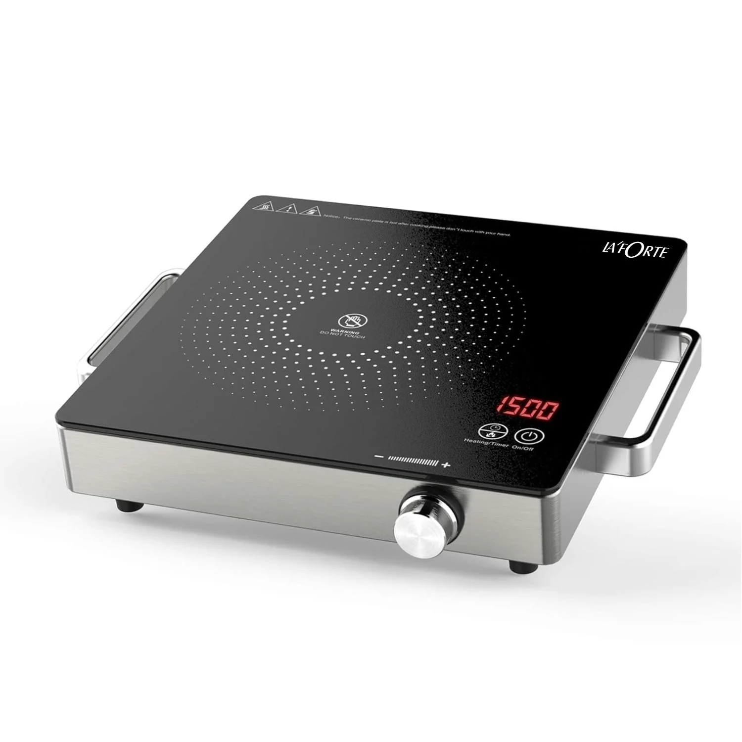 LA’ FORTE Infrared Electric Cooktop 2200W – The Only Cooktop That Can Make Roti, BBQ Tikka & Tea | Better Than Induction, Cleaner Than Gas | - Image 4