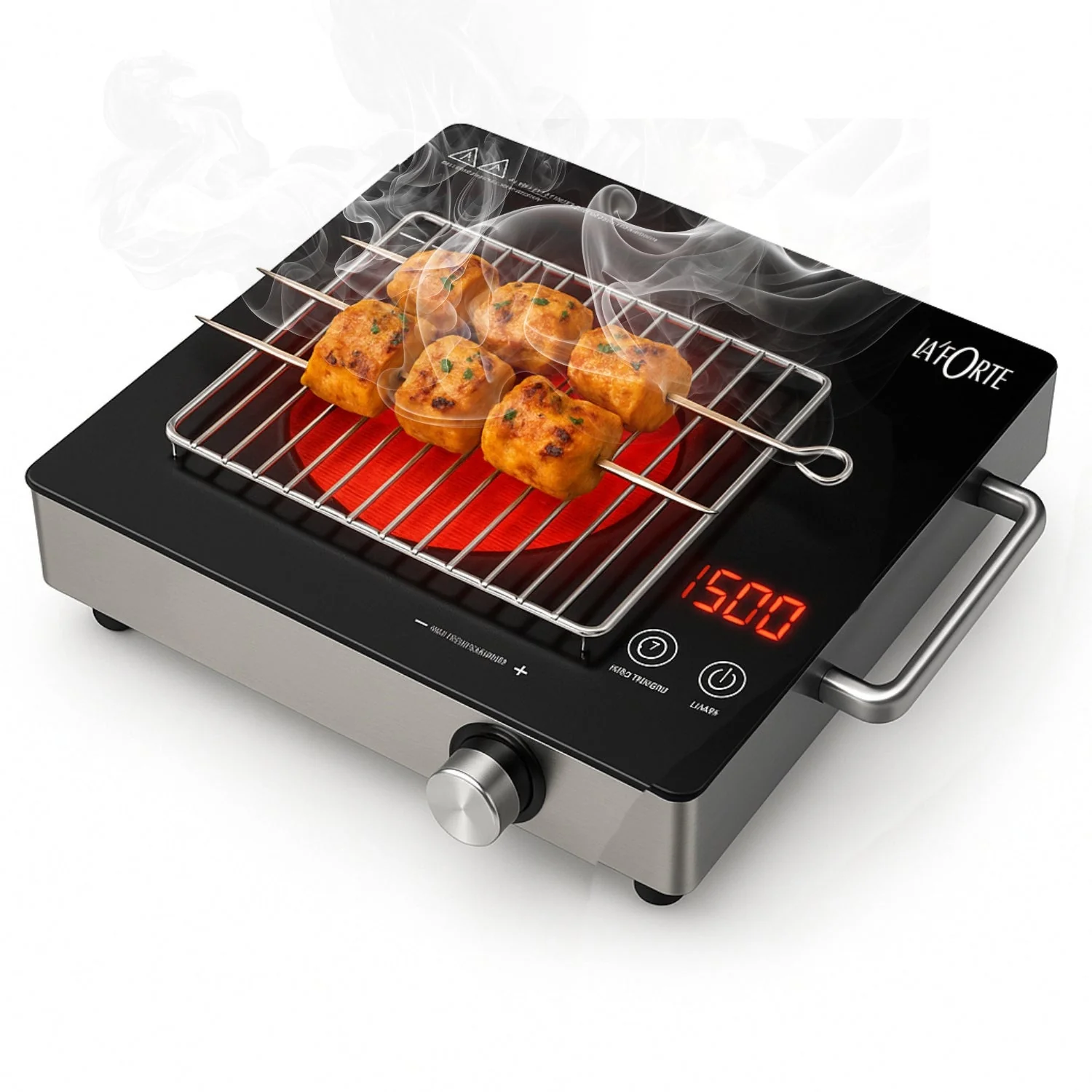 LA’ FORTE Infrared Electric Cooktop 2200W – The Only Cooktop That Can Make Roti, BBQ Tikka & Tea | Better Than Induction, Cleaner Than Gas | - Image 7