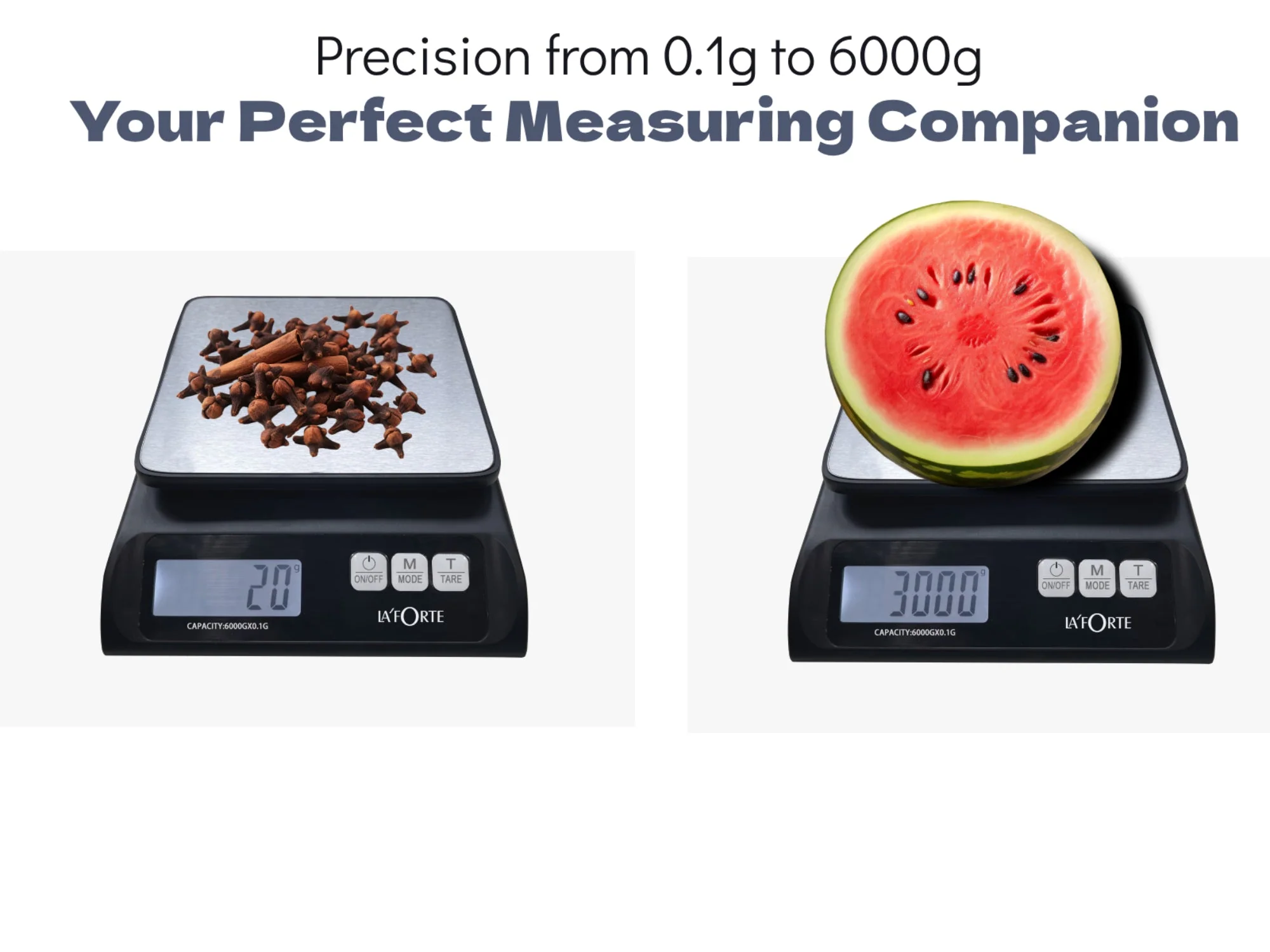 LA' FORTE Multipurpose Digital Kitchen Scale - upto 6 kgs accuracy of .1 g - Image 4